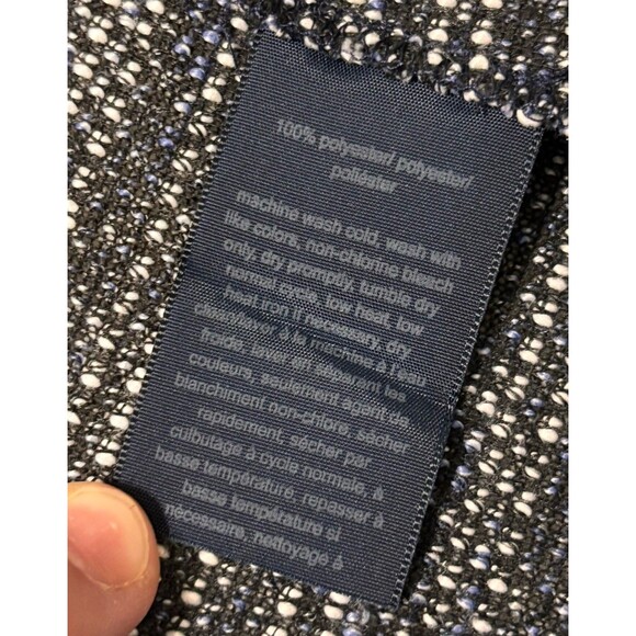 Tommy Hilfiger Women's Knit Blue White Open Front Drape Cardigan Sweater Size S - Picture 15 of 16